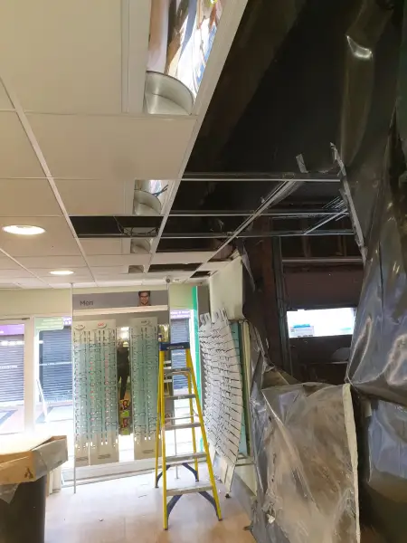 Progression taking place on the expansion into the new unit at Birkenhead Specsavers.: Swipe To View More Images